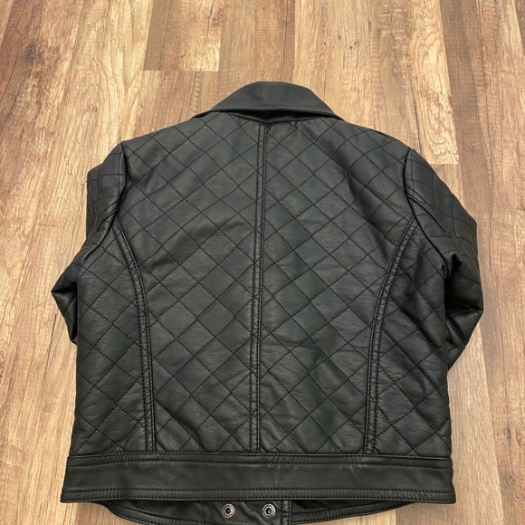 Girls Moto style Leather jacket - Picture 4 of 7